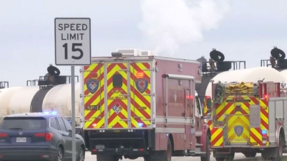 Two workers have died after a rail car fire at the Alamo Junction Rail Park on May 10, 2019. (Spectrum News)