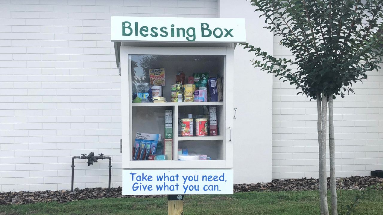 Blessing box installed outside St. Cloud Presbyterian Church