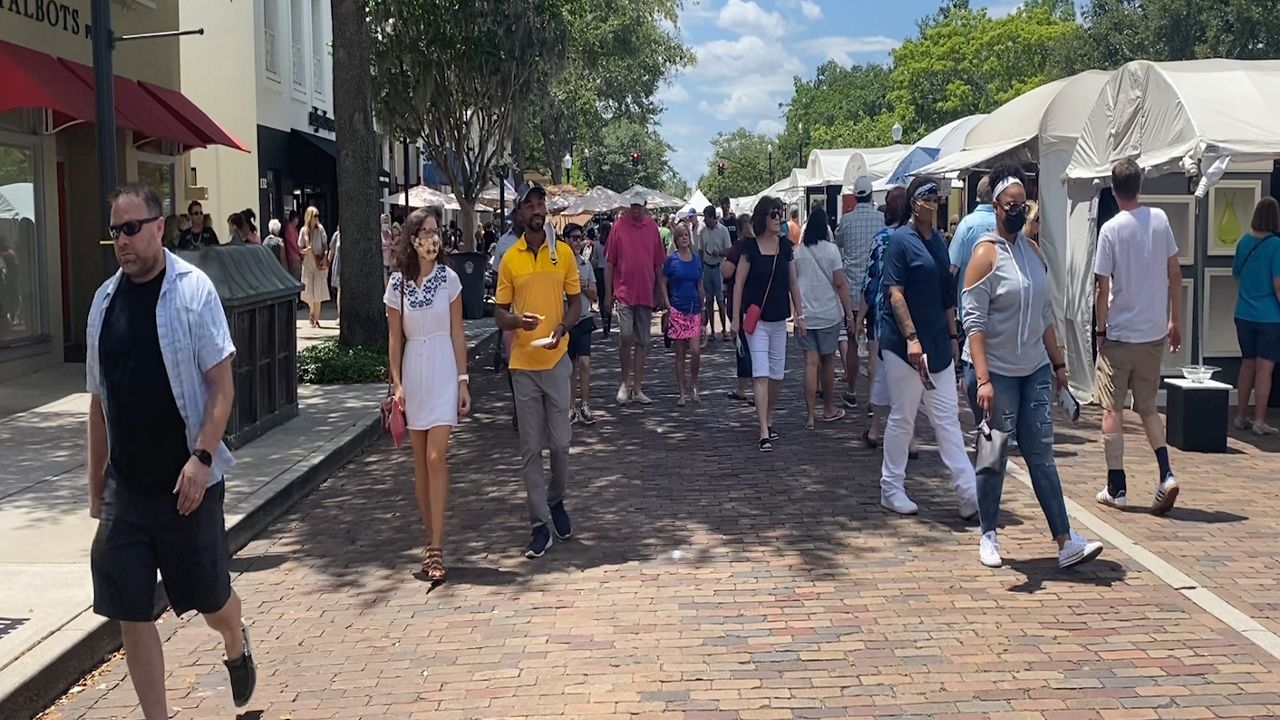 Winter Park Sidewalk Art Festival returns after COVID hiatus