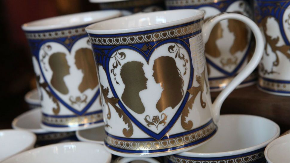 Merchandise featuring Prince Harry and Meghan Markle have arrived at Epcot's UK Pavilion just in time for the Royal Wedding. (Disney)