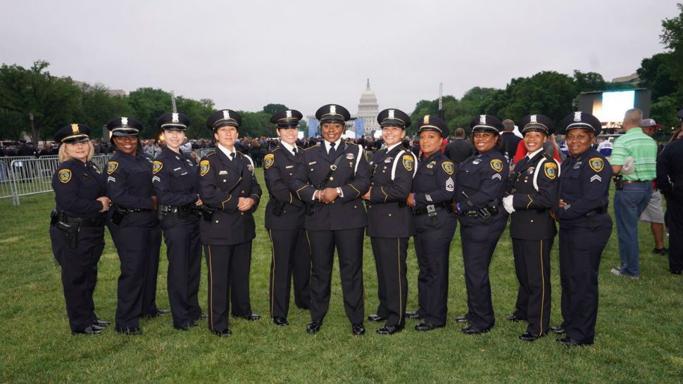 Houston police officers are in Washington D.C. on May 15, 2018, for the nationwide Peace Officers Memorial during Police Week. 