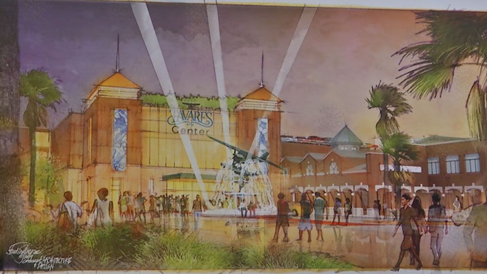 A rendering showing the current concept for a performing arts center in Tavares. (Courtesy City of Tavares)