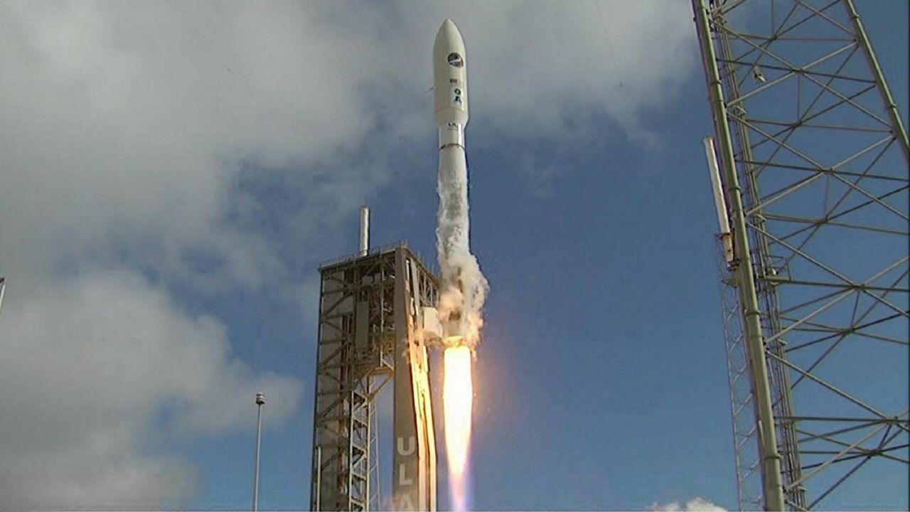 The Atlas V rocket carrying the U.S. Space Force's X-37B on Sunday. (ULA)