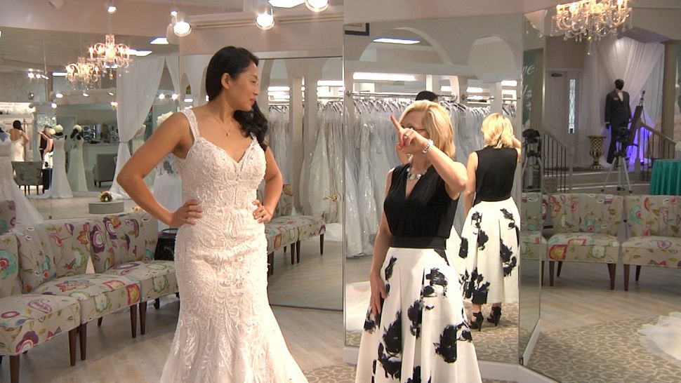 Among the racks of delicate designs, beading, and lace at Truly Forever Bridal Salon in Tampa, there’s quite a buzz brewing over what Markle will be wearing this weekend. (Katie Jones, staff)