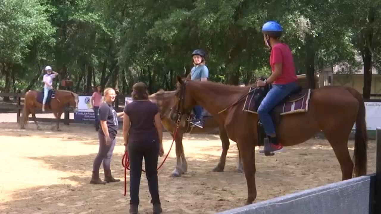 Whispering Meadows Ranch has helped veterans and disabled children for more than a decade. (Spectrum News 13/Nicole Griffin)