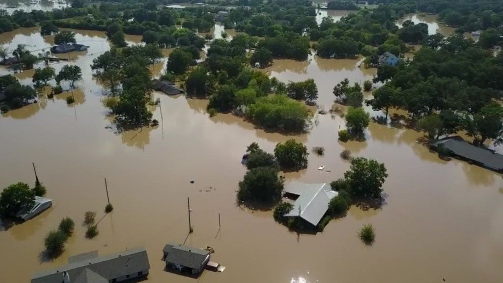 Flooding is apparent in Texas in the wake of Hurricane Harvey in this image from September 2017. (Spectrum New/File)