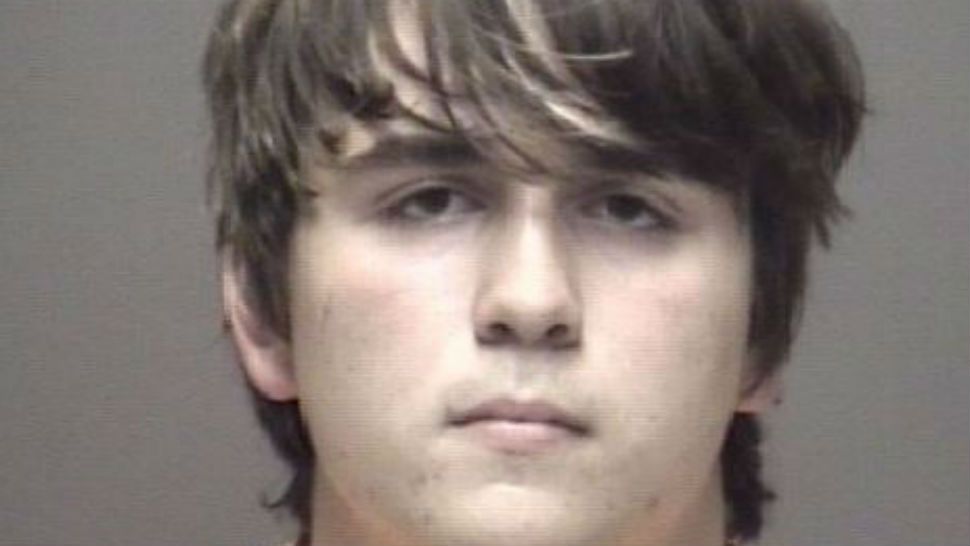 This photo provided by the Galveston County Sheriff’s Office shows Dimitrios Pagourtzis, who law enforcement officials took into custody Friday, May 18, 2018, and identified as the suspect in the deadly school shooting in Santa Fe, Texas, near Houston. (Galveston County Sheriff’s Office via AP)