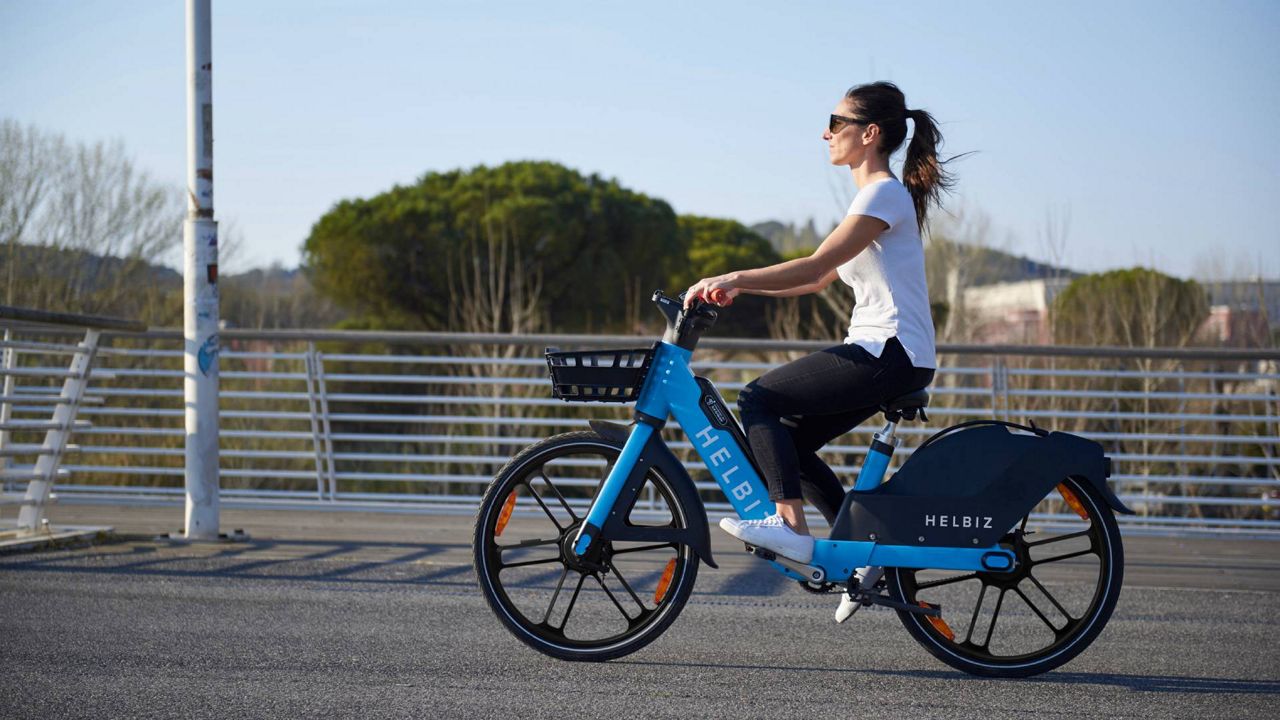 Pictured here is a Helbiz e-bike. (Business Wire)