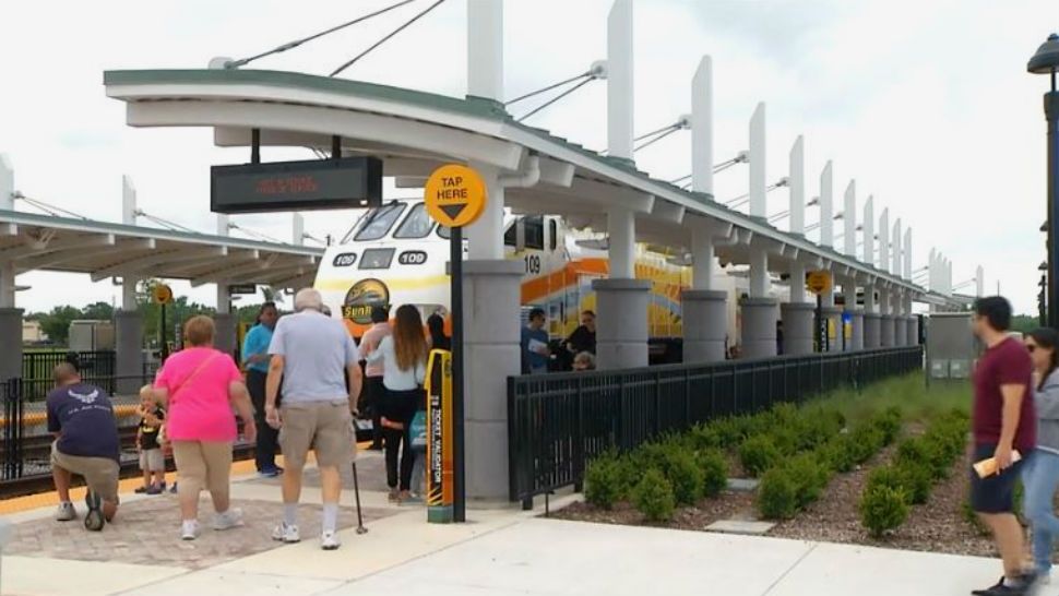 SunRail hosted a tour of its new train station in Poinciana on Saturday, May 19, 2018. (Spectrum News 13)