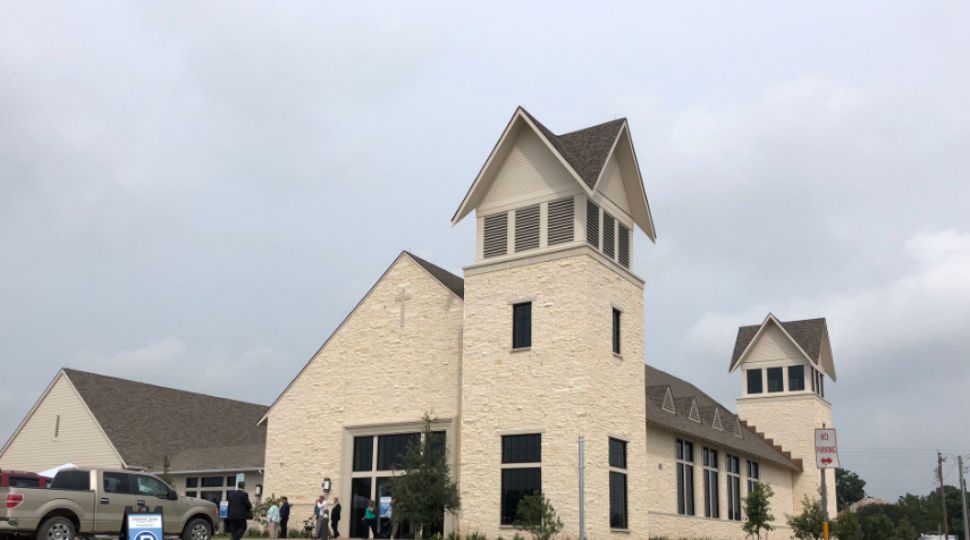The new worship center at the First Baptist Church of Sutherland Springs May 19, 2019 (Spectrum News)