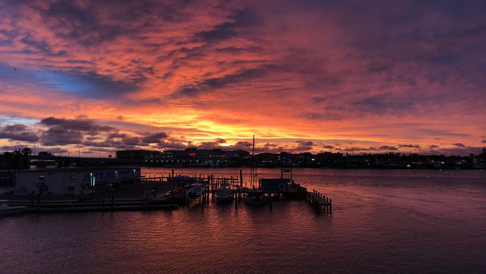 Submitted via our Spectrum Bay News 9 app: A beautiful sunset over John's Pass in Madeira Beach on Saturday, May 19, 2018. (Taken by Cynthia Brown, viewer)