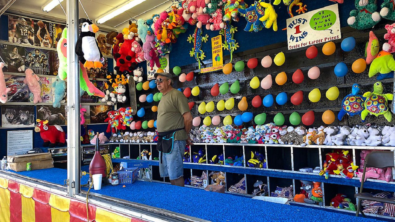 carnival games at the Craven County Spring Fair