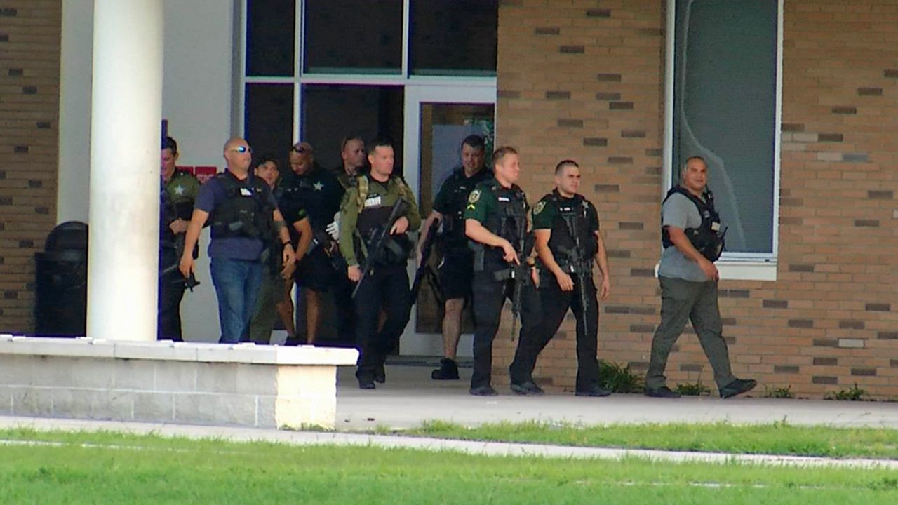 Orange County Sheriff's deputies armed with assault rifles responded to Westridge Middle School on Tuesday afternoon over threats. (Spectrum News 13)