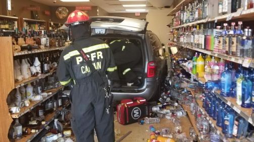 The crash happened Saturday afternoon at the Publix Liquor Store off of U.S. 301 in Dade City. (Dade City Police)
