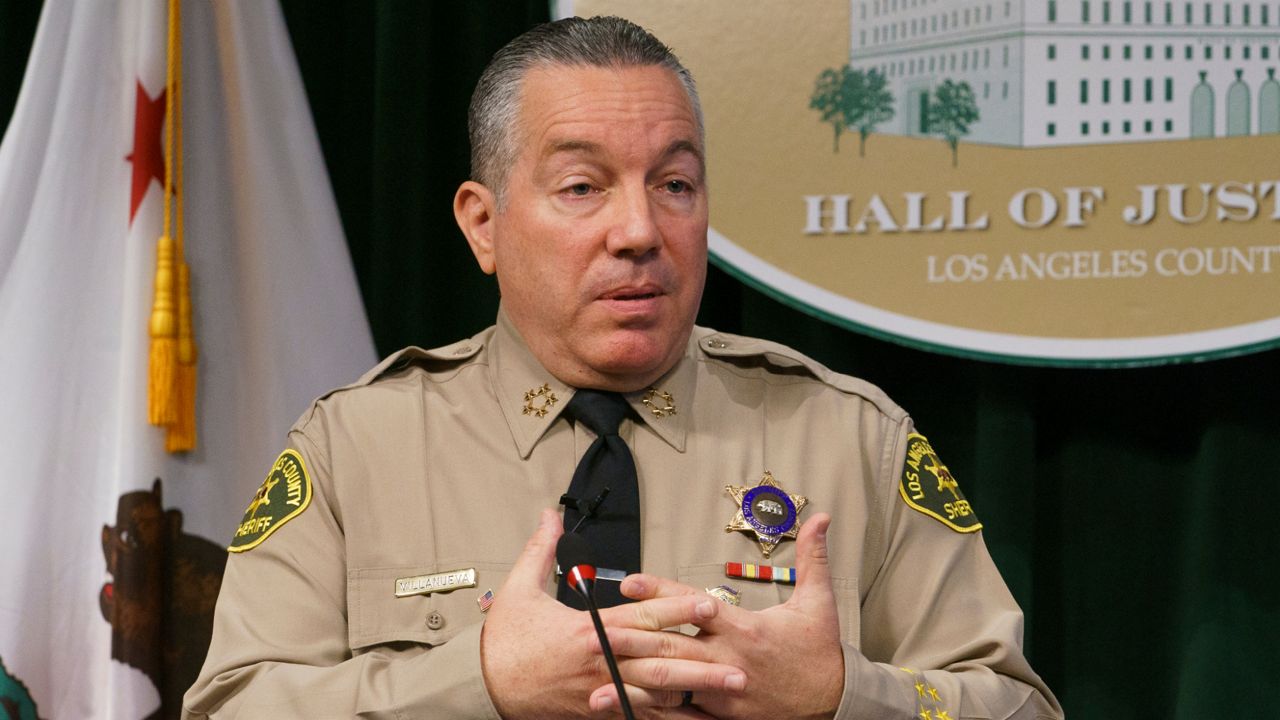 Los Angeles County Sheriff Alex Villanueva (AP Photo/Damian Dovarganes)