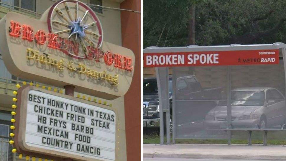 A new MetroRapid bus stop is open right outside of the historic Austin dance hall the Broken Spoke. (Spectrum News)