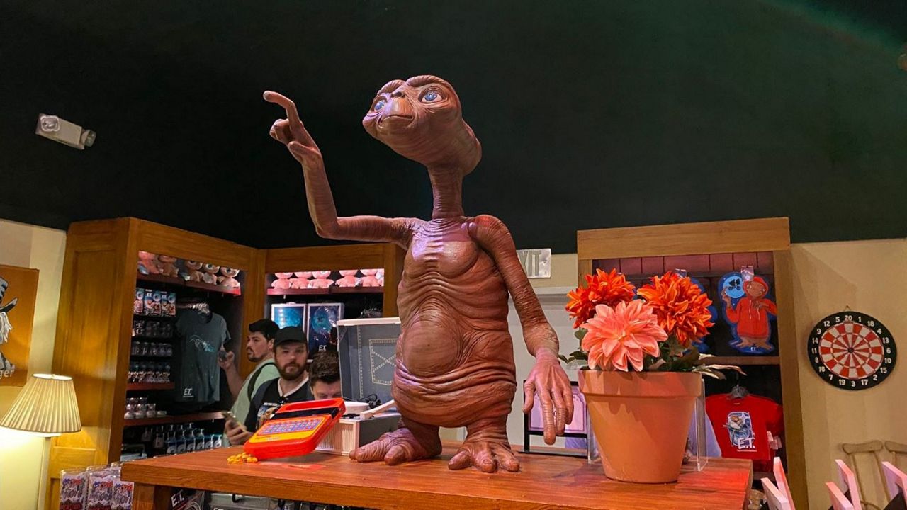 Theater 1 in Universal Orlando's new Tribute store features a theme based on the 1982 summer blockbuster 'E.T.' (Spectrum News/Ashley Carter)