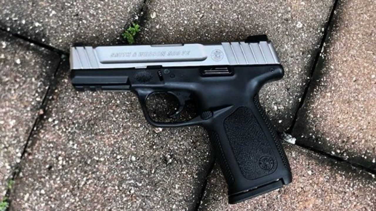 This is the gun a 42-year-old woman pointed at two deputies before they opened fire, killing her, according to the Orange County Sheriff's Office. (Courtesy of Orange County Sheriff's Office)