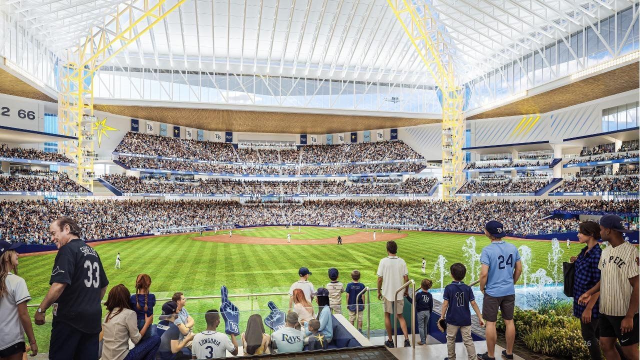 The Tampa Bay Rays and design firm Populous released this rendering, among others, Thursday to show details of the neighborhood park that has been proposed to replace the Rays' current home, Tropicana Field. (Photo: Tampa Bay Rays)