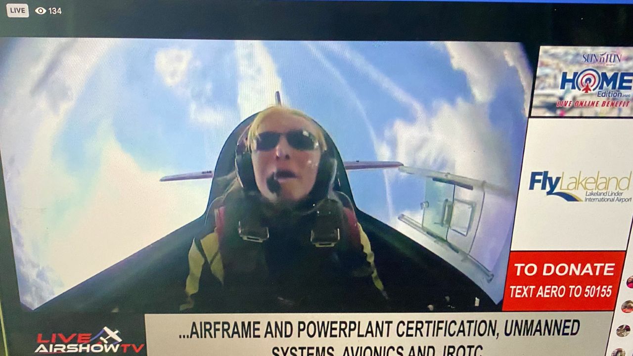 SUN ‘n FUN hosted a live online airshow benefit on Saturday. (Stephanie Claytor/Spectrum Bay News 9)