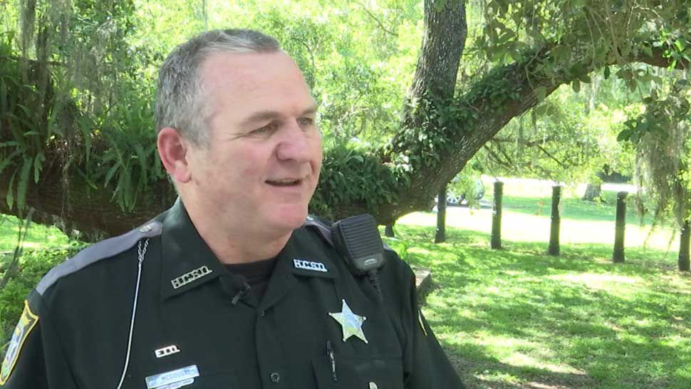 Paramedics and an Emergency Department physician credited Hernando County Sheriff's Office Deputy Jeff McDougal (pictured) and Deputy Mark Kay with saving a man's life this past weekend. (Kim Leoffler/Spectrum Bay News 9)