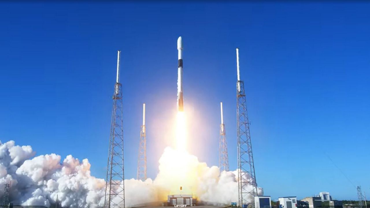 Launching from Space Launch Complex 40 at Cape Canaveral Space Force Station, the company’s Falcon 9 rocket sent 22 second-generation Starlink satellites to low-Earth orbit on Sunday, June 04, 2023. (SpaceX) 