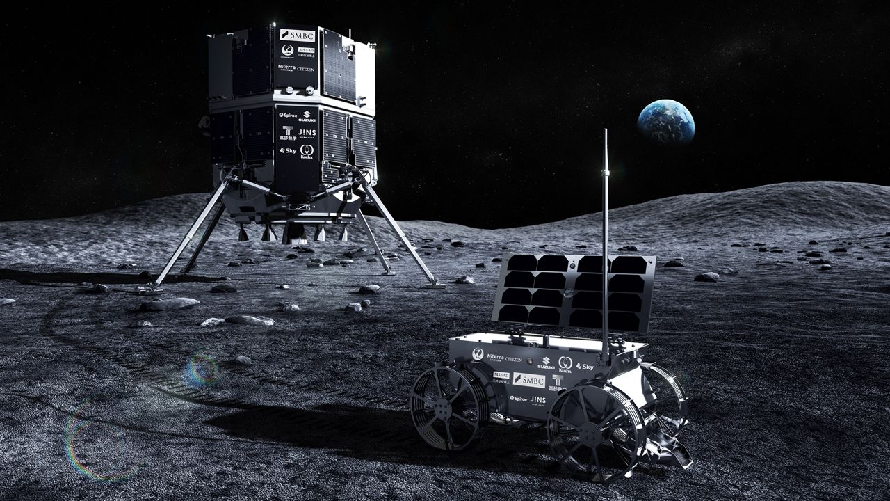 The Japanese company ispace that attempted to send a lunar lander to the moon in 2023 plans to land on the moon with its HAKUTO-R Mission 2. (Artist rendition/ispace)