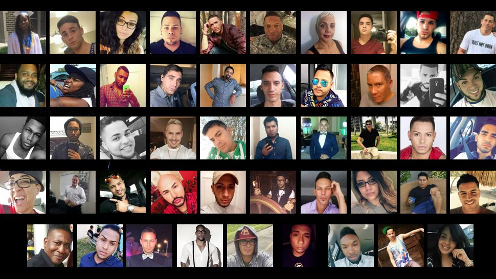 The 49 victims of the 2016 attack at Pulse nightclub in Orlando. 