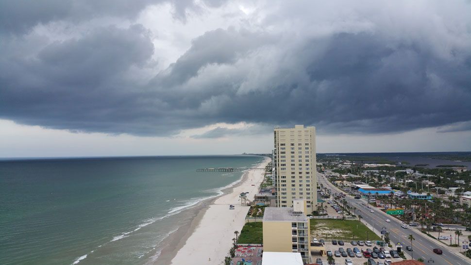 Sent via Spectrum News 13 app: Daytona Beach Shores saw some heavy storm clouds over the weekend.(Art Shavatt, viewer)