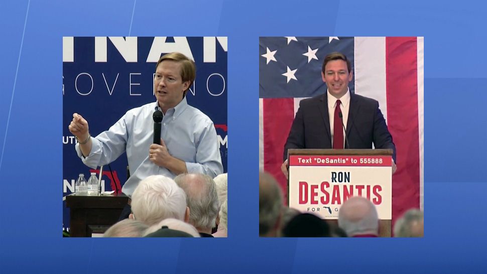It all comes down to tonight for Adam Putnam (left) and Ron DeSantis (right) as voters decide who will get the Republican Party nod for Florida's next governor.