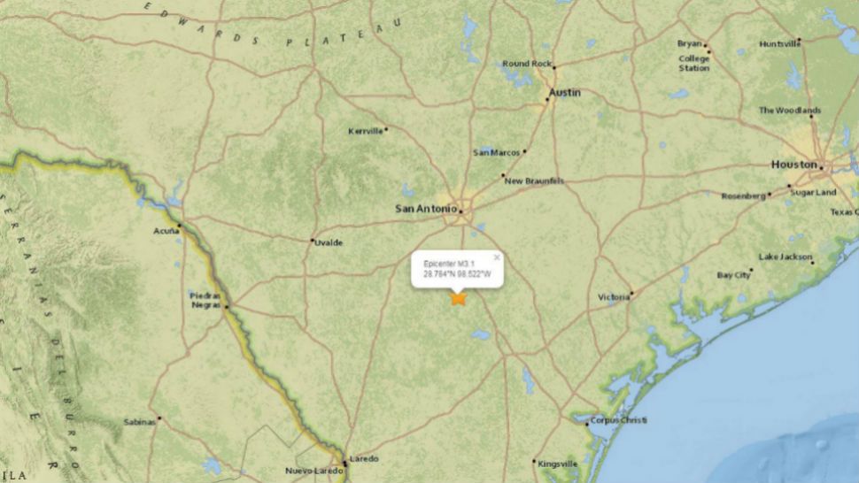 3.1 magnitude earthquake reported in Jourdanton, Texas