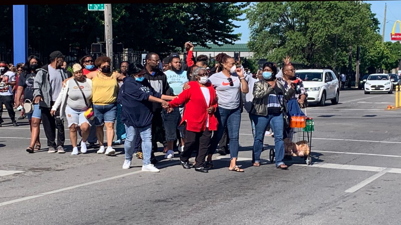 One person shot in Louisville protest