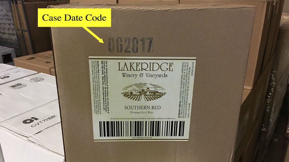 The parent company of Clermont's Lakeridge Winery is recalling some of its wine over concerns there could be glass particles in the bottles. (Seavin.com)