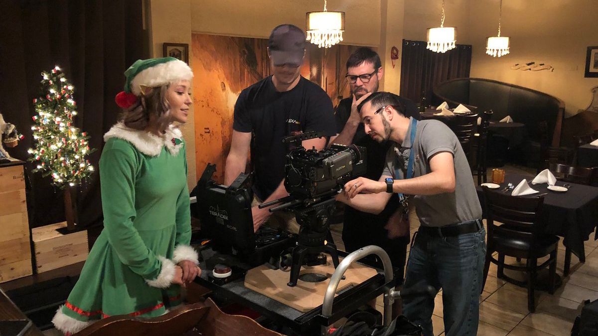 On Sunday, the film crew used De Sesto Italiano in Pinellas Park to shoot several scenes. (Tim Wronka/Spectrum Bay News 9)