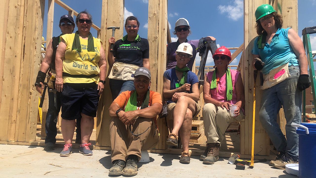 All-women team builds Habitat for Humanity house