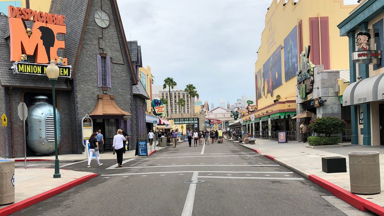 Universal Orlando has reopened its theme parks with new health and safety measures. (Ashley Carter/Spectrum News)