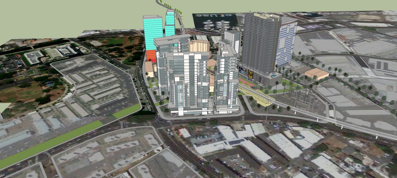 A conceptual image of what the Iwilei-Kapālama neighborhood might look like after it is redeveloped. (Courtesy of City and County of Honolulu)