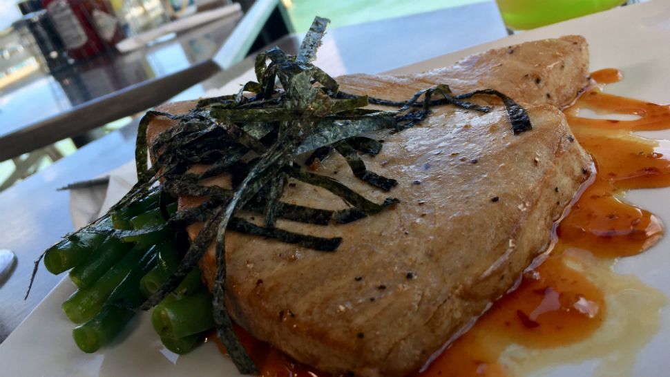 This is the Nori Tuna Steak available on Westgate's Cocoa Beach Pier.