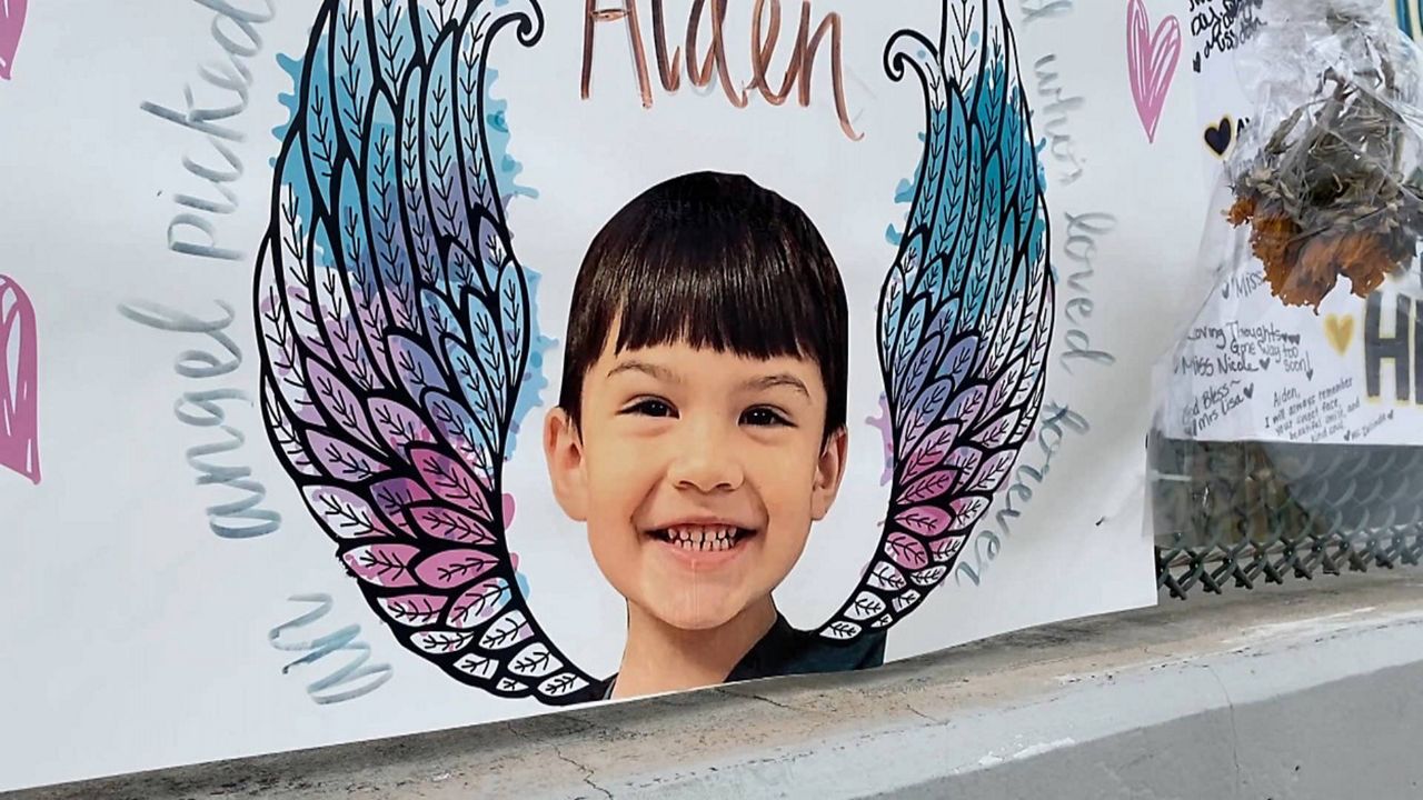 A mural was created in honor of Aidan Leos. (Spectrum News 1)
