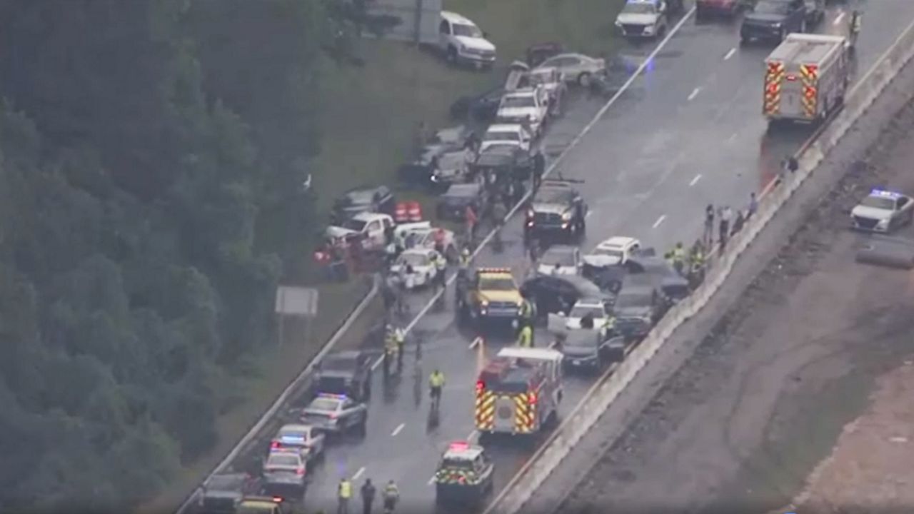 30Car PileUp on I40 Wednesday Sends 7 to Hospital