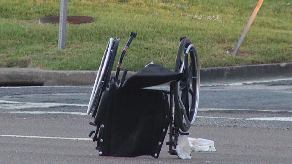 Wheelchair crash