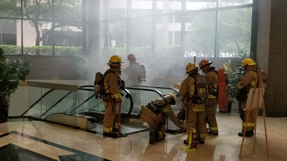 Malfunctioning escalator causes fire on the 700 block of Lavaca Street. (Courtesy: Austin Fire Info)