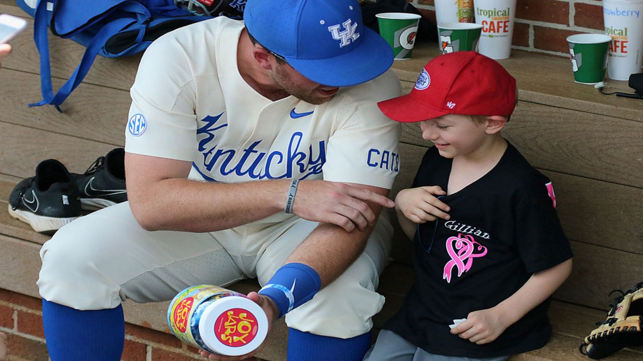 UK Baseball Player Brings Joy to Children With Cancer