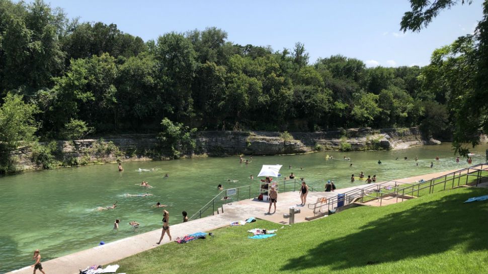 Barton Springs Pool June 9, 2020. (Photo Courtesy: Ed Keiner)