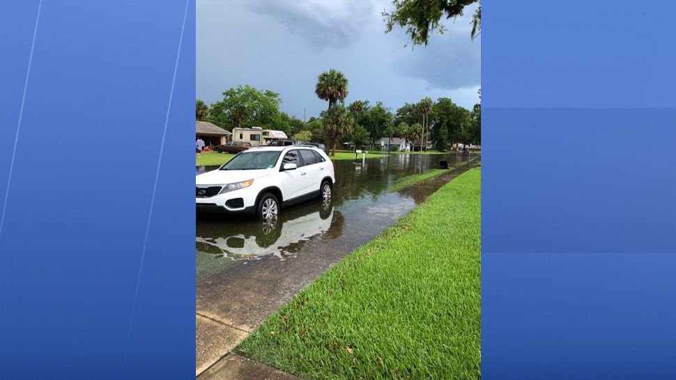 Residents saw flooding in their Port Orange neighborhood after heavy rain Friday. (Melissa Herlehy, viewer)