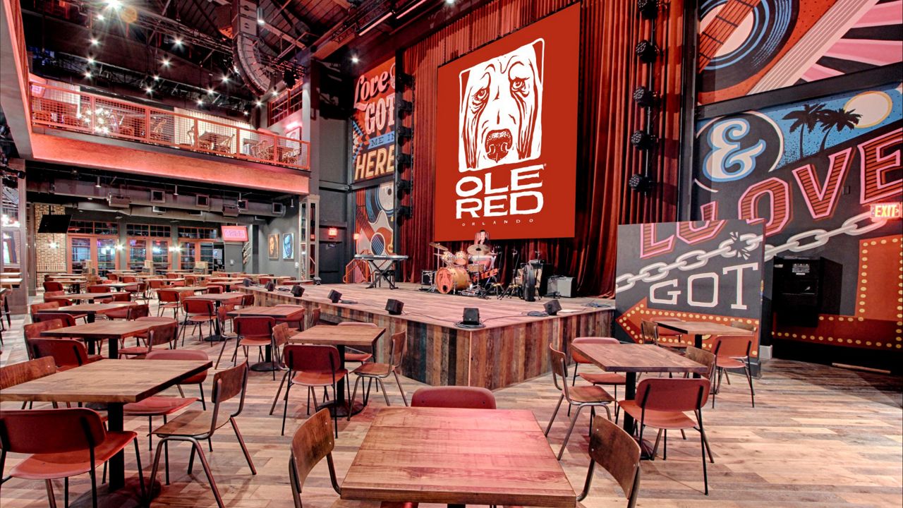 Ole Red Orlando, Blake Shelton's southern-style restaurant and bar, opens on June 19 at ICON Park. (Courtesy of Ole Red Orlando)