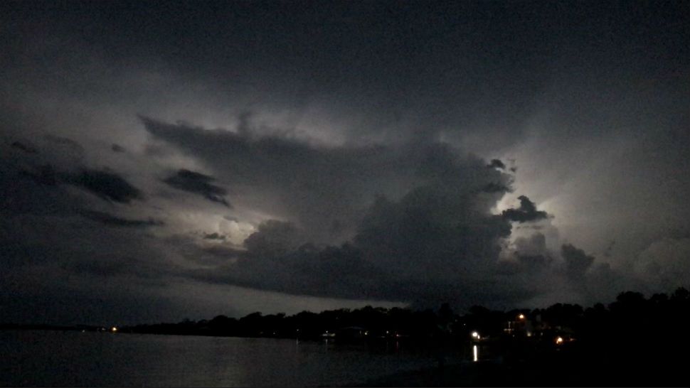 Submitted via the Spectrum News 13 app: Storm rolling in just south of Edgewater, Saturday, June 9, 2018. (Alicia Watson, viewer)
