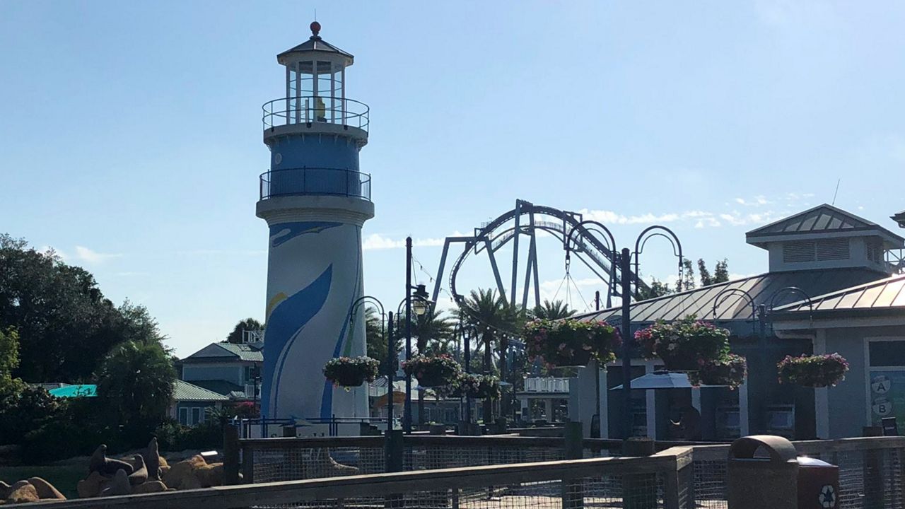 The lighthouse at SeaWorld Orlando. (Spectrum News)