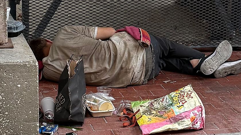 The owner of Shiso Crispy, Ronicca Whaley, said she often passes the chronically homeless sleeping on the streets near her business (photo: Ronicca Whaley).
