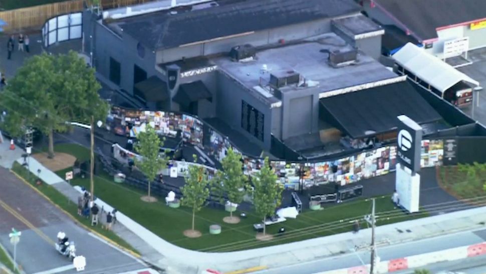 An interim memorial opened at the Pulse nightclub site last month. The onePulse Foundation is seeking ideas for the permanent memorial. (File)